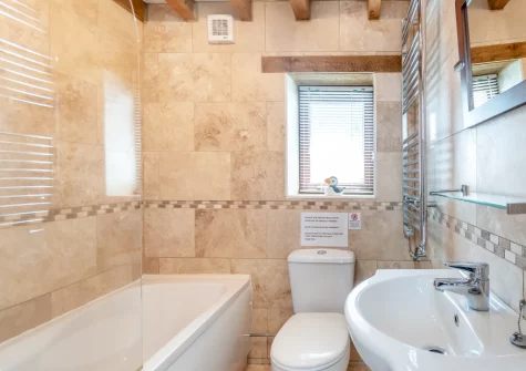 The bathroom at The Barn, Haverfordwest