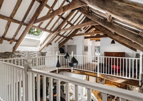 The first floor landing at The Barn, Llanddewi Velfrey