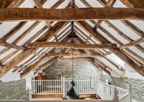 Ancient rustic features with contemporary ultra-modern styling creates a totally unique, worldly interior that is respectful of the provenance of this historic building