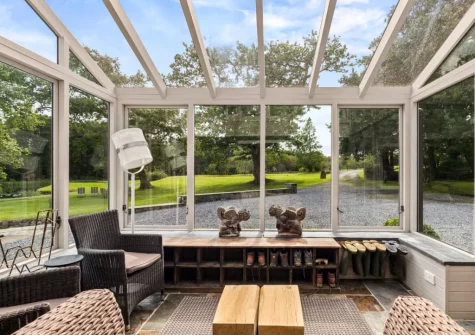 The conservtory at The Barn, Llanddewi Velfrey