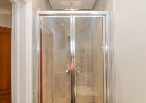 The en-suite shower room at The Briars, Wisemans Bridge