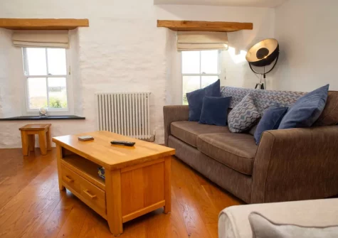 The living area at The Croft, LLanrhian
