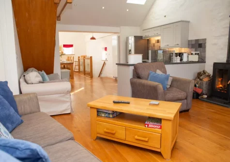 The living area at The Croft, LLanrhian