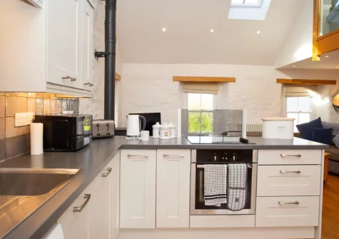 The kitchen at The Croft, LLanrhian