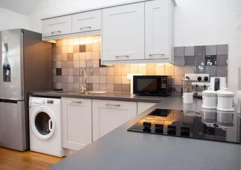 The kitchen at The Croft, LLanrhian