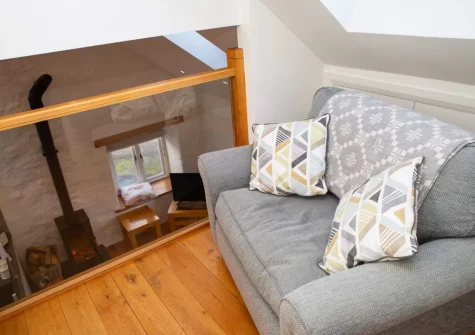The cozy snug at The Croft, LLanrhian