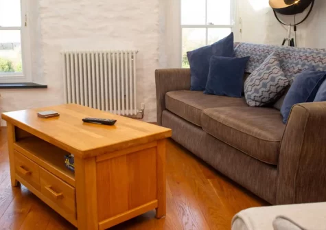 The Croft, Llanrhian is a beautifully presented three-bedroom apartment on the St Davids Peninsula, featuring a peaceful garden with alfresco dining, cosy wood burner, and easy access to Pembrokeshire's golden beaches and coastal paths.