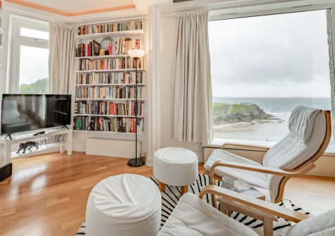 The living area at The Gazebo, Little Haven