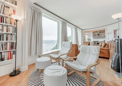 The living area at The Gazebo, Little Haven