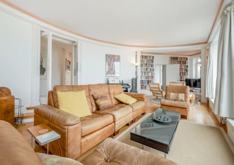 The living area at The Gazebo, Little Haven