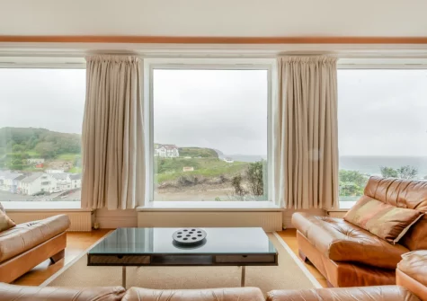 The living area at The Gazebo, Little Haven