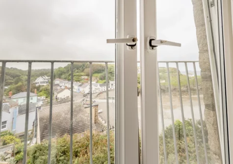 The view from bedroom #1 at The Gazebo, Little Haven