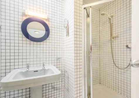 The shower room at The Gazebo, Little Haven