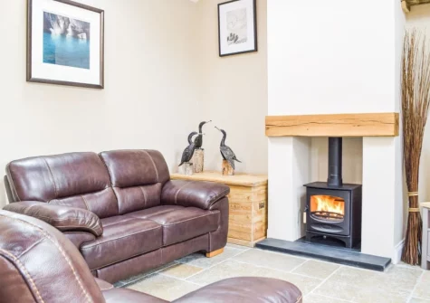 The living area at The Granary, Hayscastle