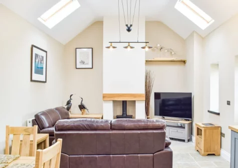 The living area at The Granary, Hayscastle