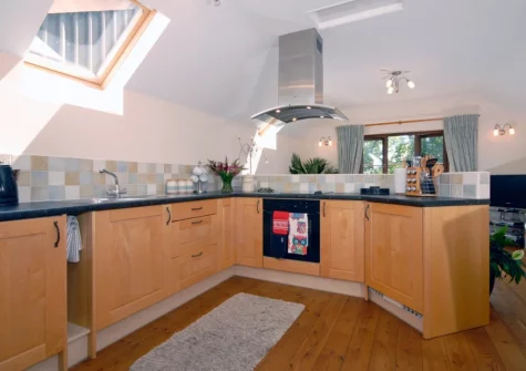 The kitchen at The Hayloft, Broad Haven