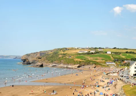 Broad Haven Beach, along the coast from its smaller neighbour Little Haven, is a broad sandy beach that offers plenty of space