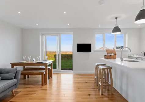 The open-plan living & dining area at The Keys, Hill Mountain