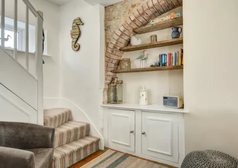 The living area at The Lantern, Tenby