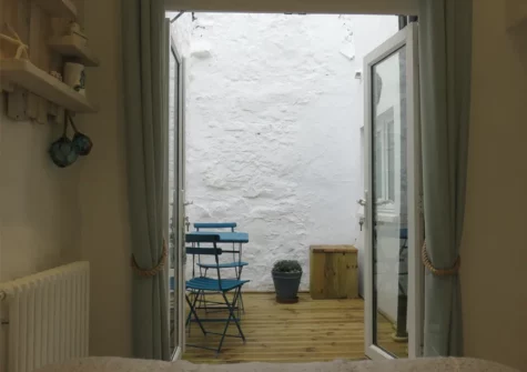 The rear courtyard at The Lantern, Tenby