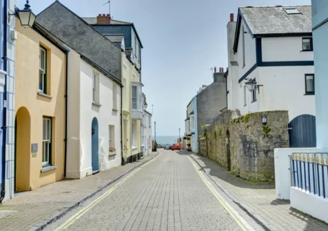 From The Lantern, Tenby you can stroll down the road to the the sea