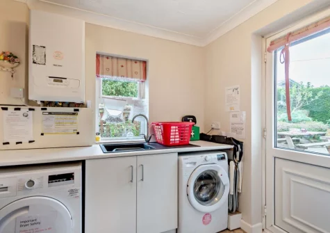 The utility room at The Lavenders, Penally