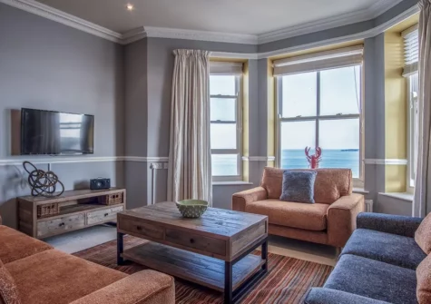 The living area at The Light On The Water, Tenby