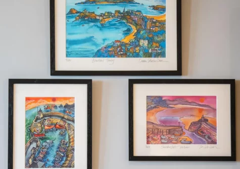 The Light on the Water, Tenby features natural colours, bleached wood & beautiful nautical touches