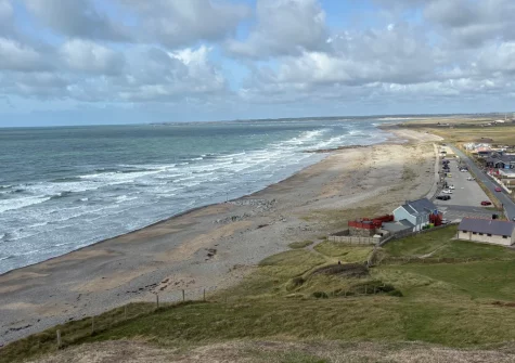 Spend days soaking up the sun at nearby Dinas Dinlle Beach