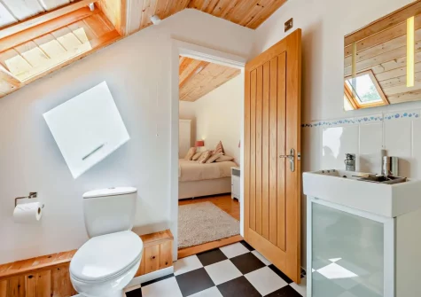 Bedroom #1 en-suite shower room at The Loft, Trefloyne Manor, Penally