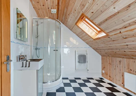 Bedroom #1 en-suite shower room at The Loft, Trefloyne Manor, Penally