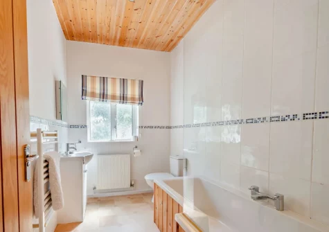 The bathroom at The Loft, Trefloyne Manor, Penally