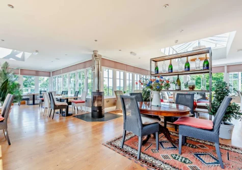 Enjoy drinks at the on-site resturant at Trefloyne Manor, Penally