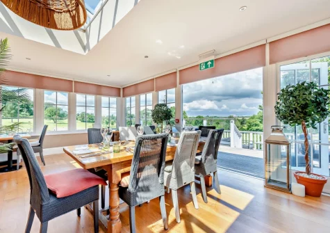 Enjoy drinks at the on-site resturant at Trefloyne Manor, Penally