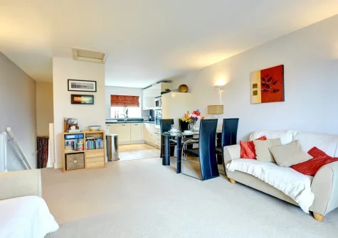 The living & dining area at The Lookout, Rhodewood, Saundersfoot