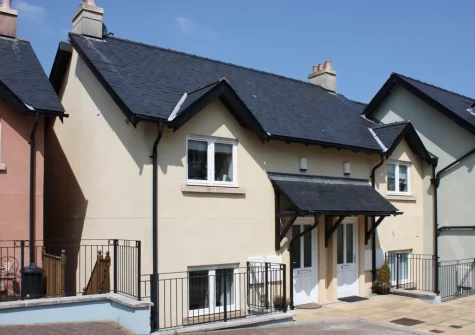 The Lookout is a reverse-level duplex townhouse set over two floors