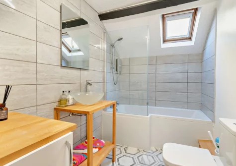 The bathroom at The Mews, Tenby