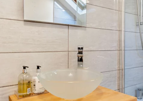 The bathroom at The Mews, Tenby