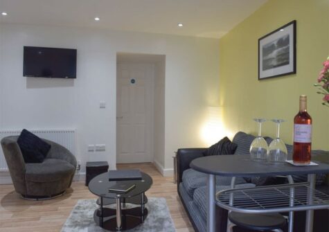 The living area at The Norton, Tenby