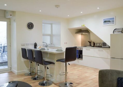 The kitchen & breakfast bar at The Norton, Tenby