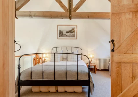 Bedroom #1 at The Old Chapel, Rhodiad y Bren