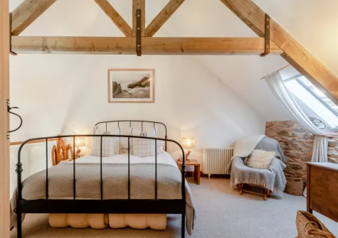 Bedroom #1 at The Old Chapel, Rhodiad y Bren