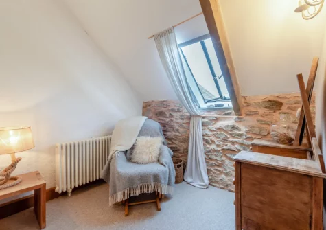 Bedroom #1 at The Old Chapel, Rhodiad y Bren
