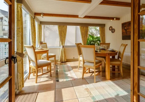 The dining room at The Old Coach House, Tenby