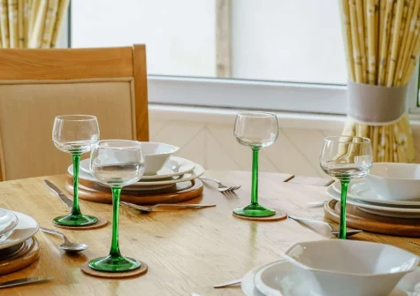 The dining room at The Old Coach House, Tenby