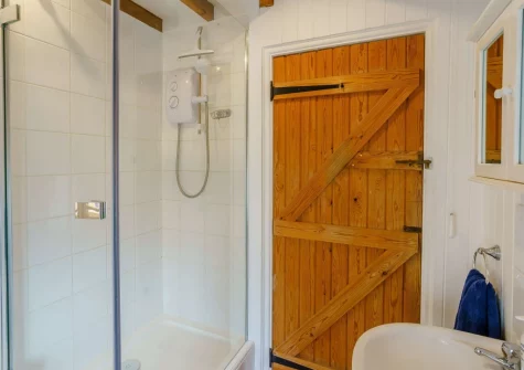 The shower room at The Old Coach House, Tenby