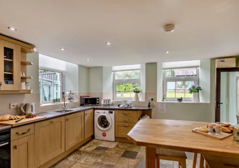The kitchen at The Old School Hall, Loveston