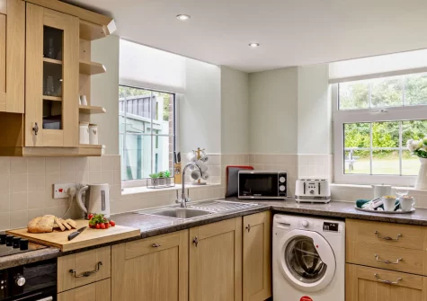 The kitchen at The Old School Hall, Loveston