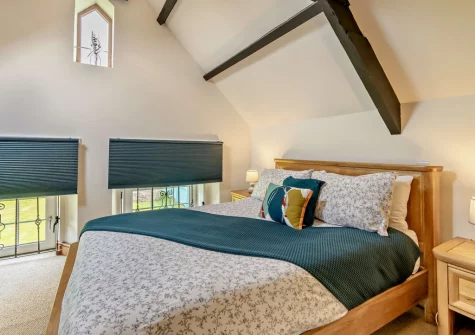 Bedroom #1 at The Old School Hall, Loveston