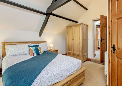 Bedroom #1 at The Old School Hall, Loveston